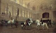 Julius von Blaas Morning working in the winter riding school china oil painting reproduction